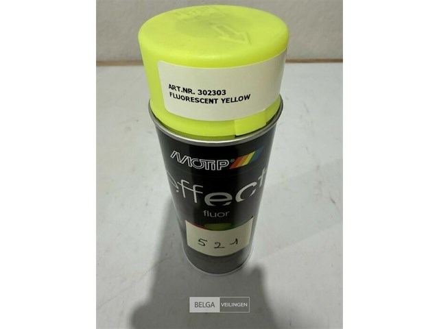 1x motip fluo geel 400ml houdbaar tot 2031 - afbeelding 3 van  3