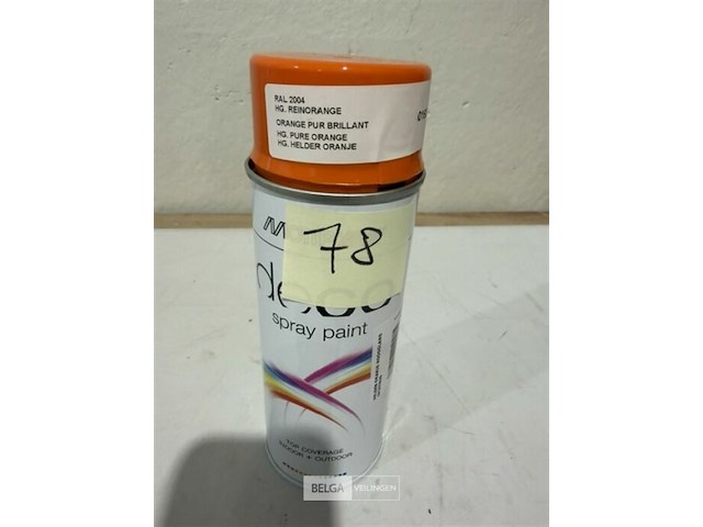 1x motip helder oranje ral2004 400ml (houdbaar tot 2034) - afbeelding 2 van  3