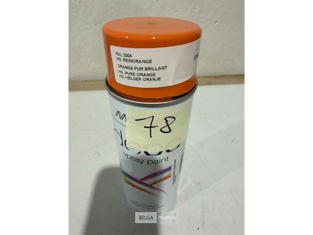 1x motip helder oranje ral2004 400ml (houdbaar tot 2034) - afbeelding 3 van  3