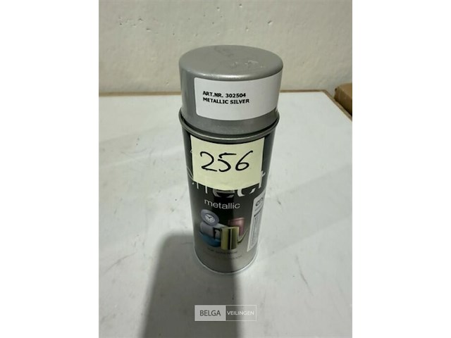 1x motip metallic zilver 400ml (houdbaar tot 2034) - afbeelding 2 van  3