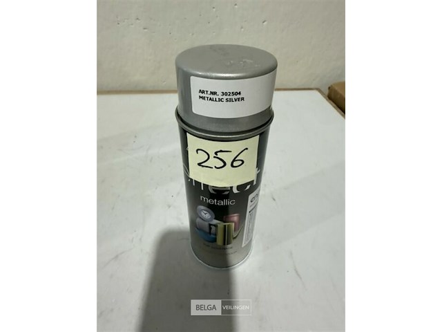 1x motip metallic zilver 400ml (houdbaar tot 2034) - afbeelding 1 van  3