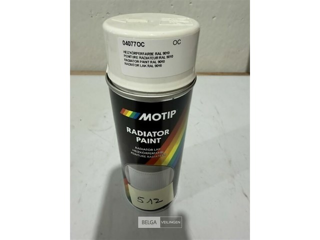 1x motip radiator paint ral 9010 400ml 2034 - afbeelding 2 van  3