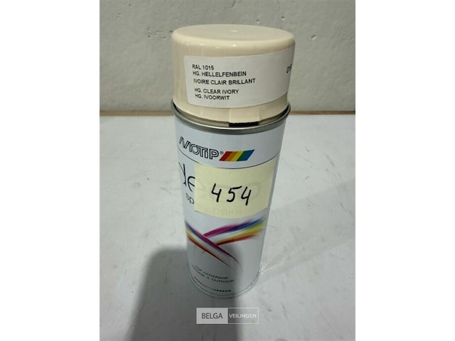 1x motip ral 1015 ivoorwit 400ml houdbaar tot 2034 - afbeelding 2 van  3