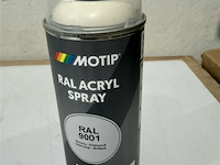 1x motip ral acryl spray ral 9001 400ml houdbaar tot 2034