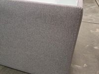 1x nachtkastje in stof met lade en glasblad 50x50x46h - afbeelding 8 van  9