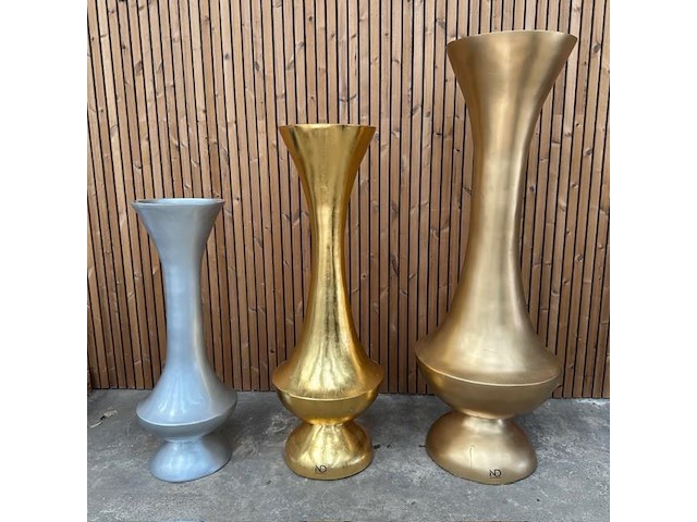 1x niar design vaas h180 goud - afbeelding 2 van  8