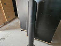 1x ontsmettingszuil design zwart - afbeelding 3 van  4