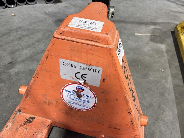 1x oranje transpallet eco, 2500kg - afbeelding 2 van  3
