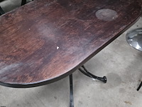 1x ovale bistrotafel 120cm - afbeelding 1 van  2