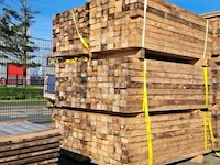 1x pak houten balken 245cm lang 13,8cm breed 8,8cm dik - afbeelding 3 van  3