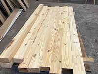 1x pak houten balken 245cm lang 13,8cm breed 8,8cm dik