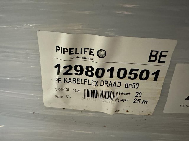 1x palette mantelbuis 25lm - dia 50 - afbeelding 2 van  2