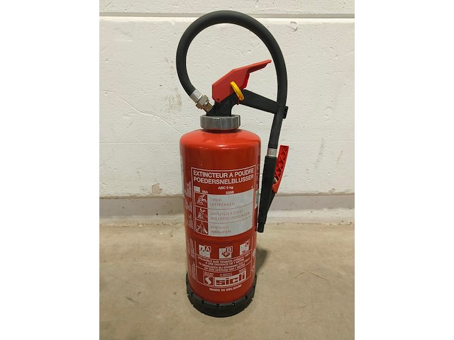 1x poedersnelblusser 9kg - afbeelding 5 van  5