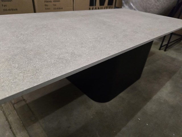 1x salontafel keramiek blad op houten poot 120x60 - afbeelding 5 van  8