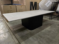 1x salontafel keramiek blad op houten poot 120x60 - afbeelding 7 van  8