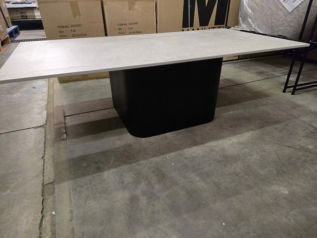 1x salontafel keramiek blad op houten poot 120x60 - afbeelding 8 van  8