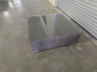 1x salontafel rottan met glazen blad 105x105x35h - afbeelding 4 van  4