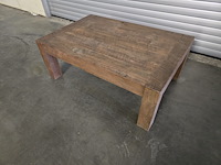1x salontafel teak - afbeelding 2 van  5