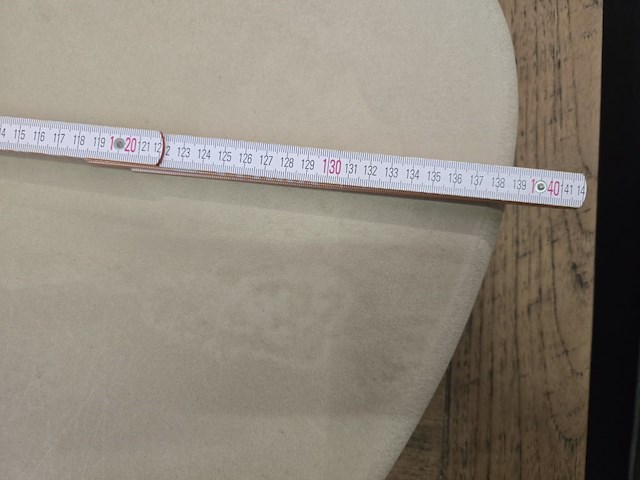 1x salontafelblad mortex salt met schade 140x60 - afbeelding 5 van  6