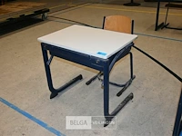1x set van schoolbank met stoel