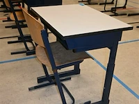 1x set van schoolbank met stoel - afbeelding 3 van  5
