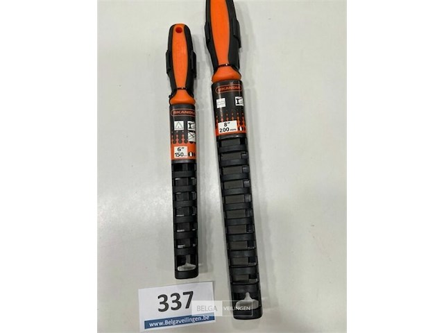 1x skandia zaagvijl 150 mm halfzoet 1x skandia vijl platstomp 200mm basterd - afbeelding 3 van  3