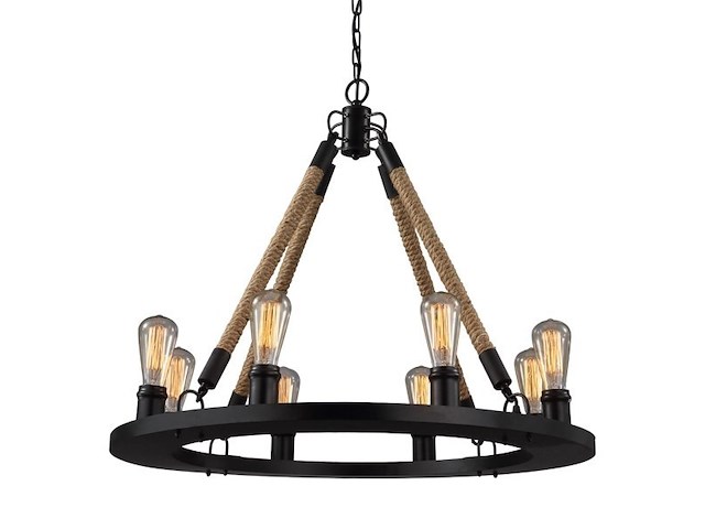 1x stalen luster pr dia80cm - afbeelding 1 van  2