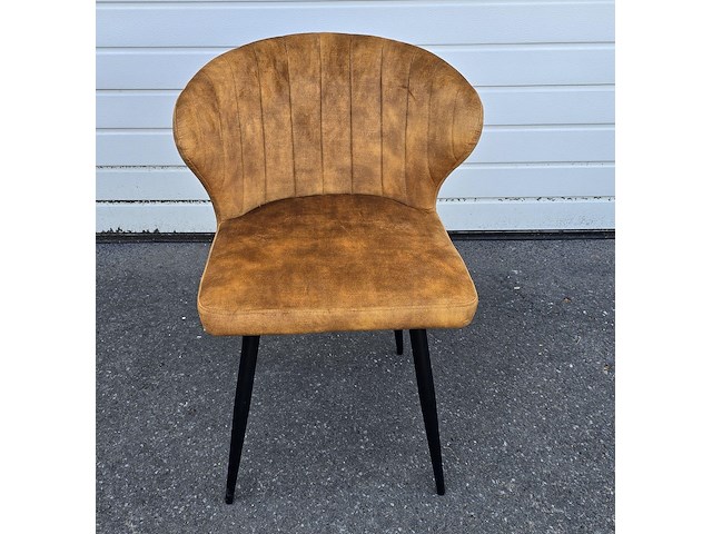 1x stoel in cognac pu - afbeelding 1 van  4