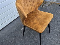 1x stoel in cognac pu - afbeelding 4 van  4
