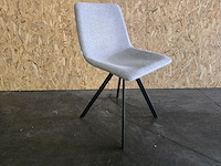 1x stoel in grijze stof pr living - afbeelding 2 van  4