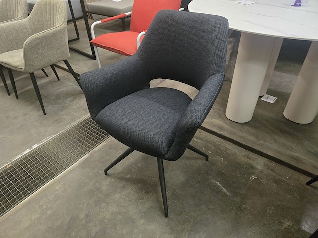 1x swivel stoel blauw - draaibare stoel - afbeelding 1 van  5