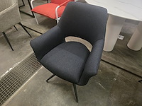 1x swivel stoel blauw - draaibare stoel - afbeelding 2 van  5