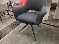 1x swivel stoel blauw - draaibare stoel - afbeelding 3 van  5