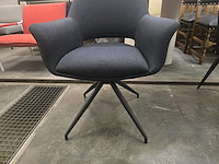 1x swivel stoel blauw - draaibare stoel - afbeelding 4 van  5