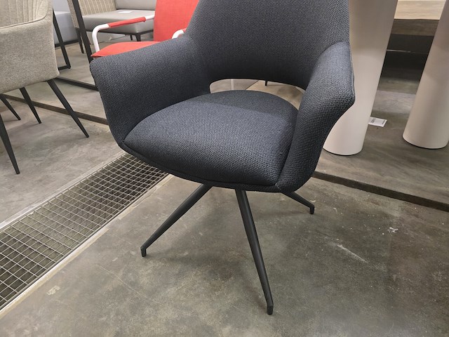 1x swivel stoel blauw - draaibare stoel - afbeelding 3 van  5