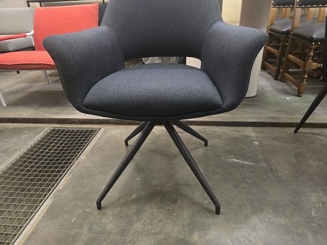 1x swivel stoel blauw - draaibare stoel - afbeelding 4 van  5
