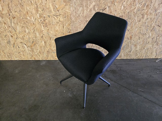 1x swivel stoel blauw - draaibare stoel - afbeelding 2 van  5
