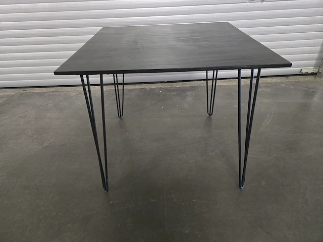 1x tafel vierkant 90x90 met zwart marmeren blad (nieuw in doos) - afbeelding 6 van  8