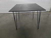 1x tafel vierkant 90x90 met zwart marmeren blad (nieuw in doos) - afbeelding 6 van  8