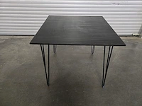1x tafel vierkant 90x90 met zwart marmeren blad (nieuw in doos) - afbeelding 7 van  8
