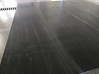 1x tafel vierkant 90x90 met zwart marmeren blad - afbeelding 4 van  8