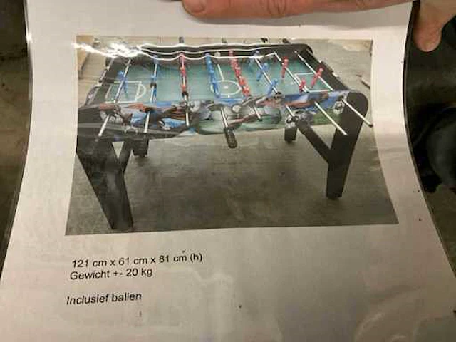 1x tafelvoetbalspel baby foot - afbeelding 3 van  7