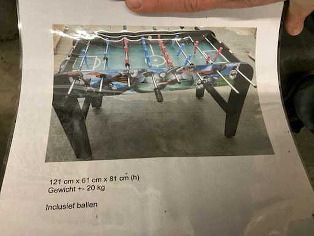 1x tafelvoetbalspel baby foot - afbeelding 6 van  7