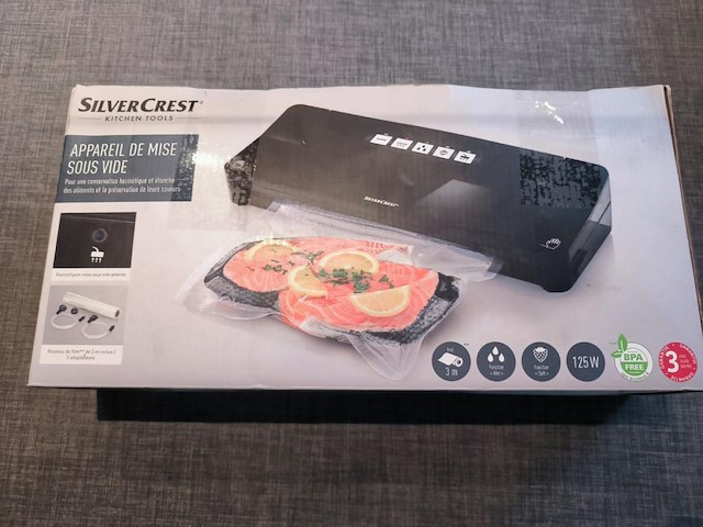 1x vacuum sealer silvercrest, 125 w - zwart - afbeelding 1 van  1