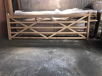 1x weidepoort eik 3m60 - afbeelding 1 van  4