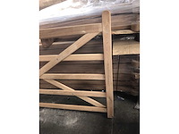 1x weidepoort eik 3m60 - afbeelding 4 van  4