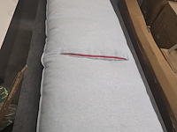 1x zitkussen voor ligzetel blauwe stof 200x80 - afbeelding 1 van  5