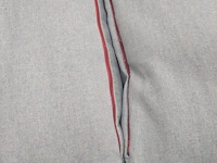 1x zitkussen voor ligzetel blauwe stof 200x80 - afbeelding 5 van  5