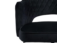 1x zwart velvet bureaustoel - afbeelding 3 van  4