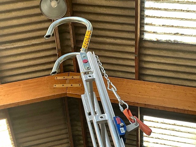 1x19 nok ladder met valblok - afbeelding 3 van  4